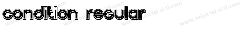 condition regular字体转换